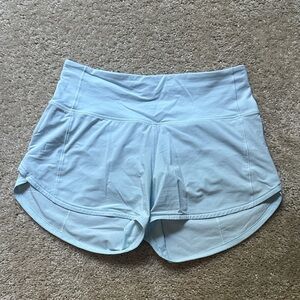 Lululemon Speed Up Short Long *4" Updated Fit- Blue Linen- Size 4- EUC